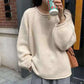 Autumn Winter New Fashion Round Neck Long Sleeve Solid Sweaters Women's Clothing Korean All-match Sweet Simplicity Knitting Tops.