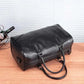 MensFashionStyleStore BLACK BLACK  PU LEATHER GYM BAG