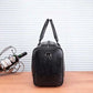 MensFashionStyleStore BLACK BLACK  PU LEATHER GYM BAG
