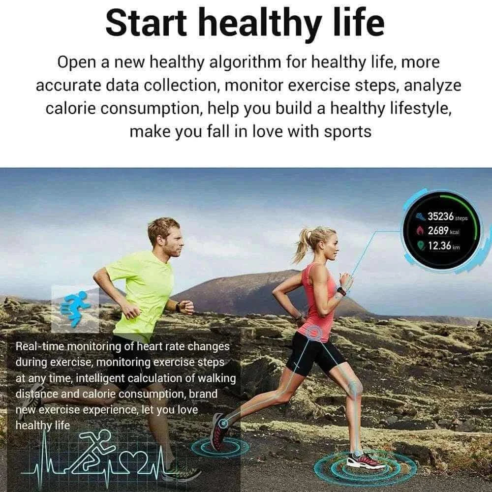 BLUETOOTH SMART WATCH WITH FITNESS TRACKER.