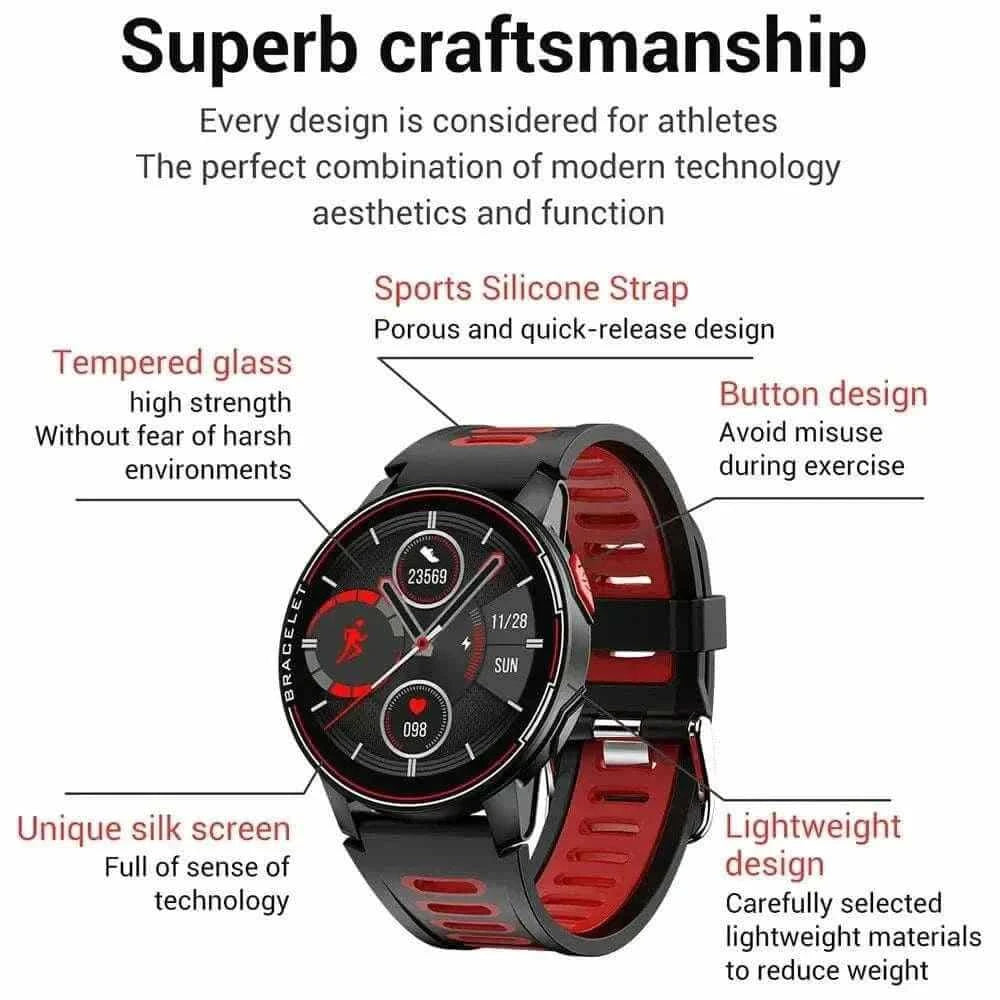 BLUETOOTH SMART WATCH WITH FITNESS TRACKER.