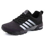 MensFashionStyleStore ALL BLACK / 40 BREATHABLE CASUAL SNEAKERS