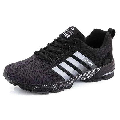 MensFashionStyleStore ALL BLACK / 40 BREATHABLE CASUAL SNEAKERS