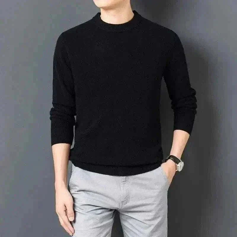 Casual Men's Sweater Warm and Comfortable Long Sleeve Pullover Sweater Men Clothing.