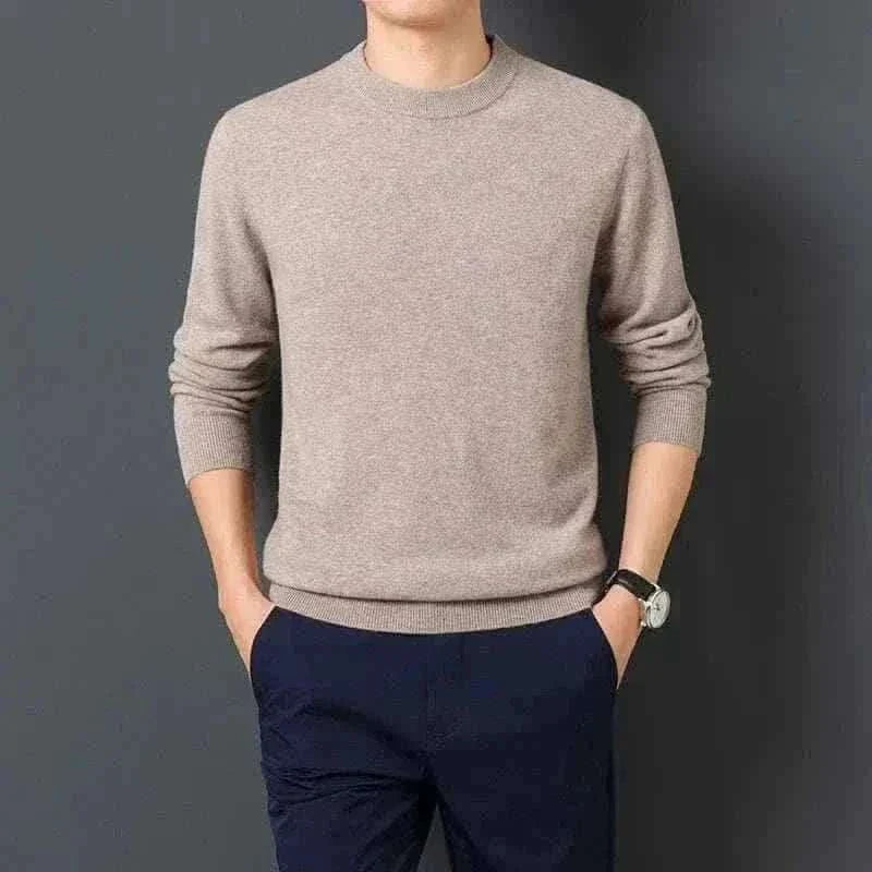 Casual Men's Sweater Warm and Comfortable Long Sleeve Pullover Sweater Men Clothing.