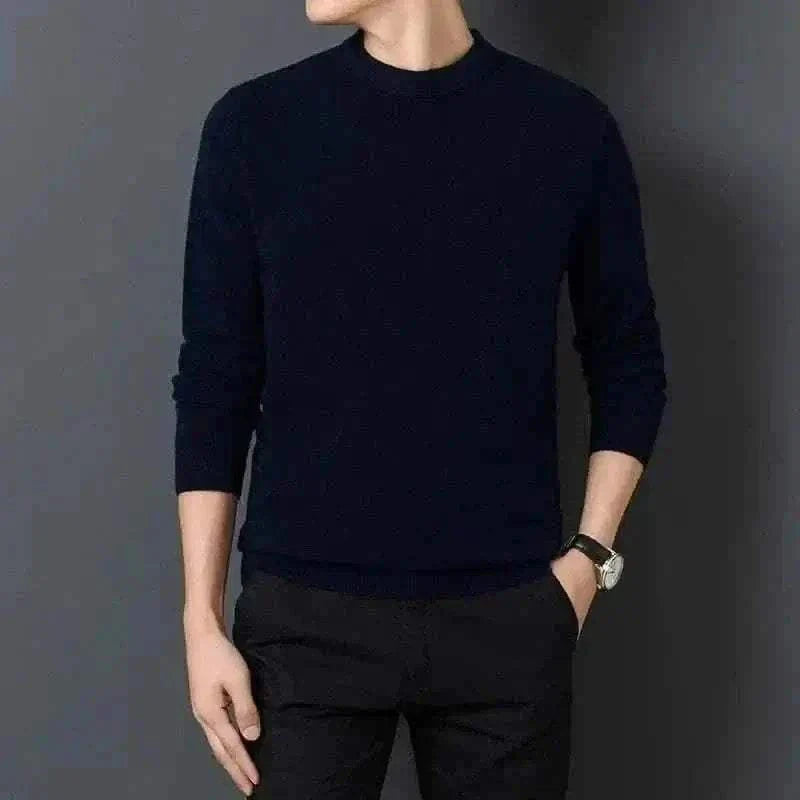 Casual Men's Sweater Warm and Comfortable Long Sleeve Pullover Sweater Men Clothing.