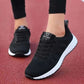 Women Casual Shoes - Breathable Walking Mesh Lace Up Platform.