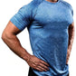 men tops -Men Muscle Shirts Bodybuilding Quick Dry Short Sleeve.