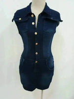 Informal Dresses - Washed Denim Women Dresses Single.