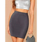 ladies mini skirts- Summer Women's Skirts Crisp And Simple Women's Knee-Length Skirts For Commuting And Party Wear.