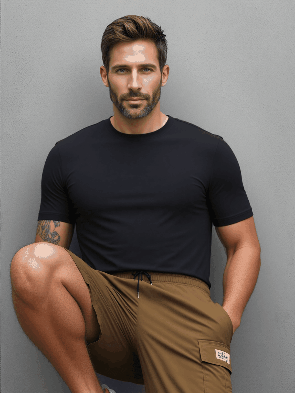 Man Cargo Shorts  for Outdoor Work Hiking.