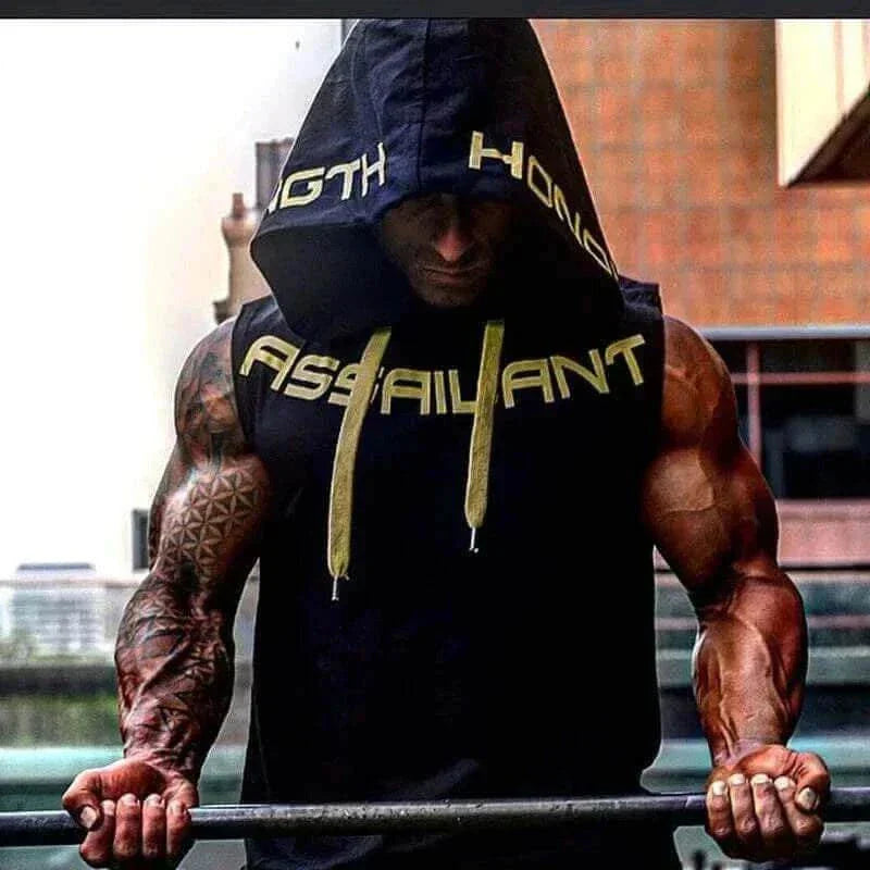 summer t-shirt for men- Gym Clothing Fitness Sleeveless hoodies Vests Cotton Singlets Men Joggers vest Bodybuilding casual Clothing.