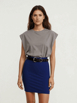 ladies mini skirts- Summer Women's Skirts Crisp And Simple Women's Knee-Length Skirts For Commuting And Party Wear.