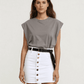 ladies mini skirts - Women's Clothing Skirts 2025 new casual fashion high waist solid color hip hugging short skirt denim single breasted half skirt.