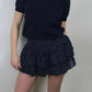 ladies mini skirts- Women Y2K Ruffle Layered Hollow Mini Skirts Smocked A Line Pleated Short Skirts Teen Girls Boho Beach Kawaii Mini Skirts.