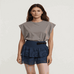 ladies mini skirts - Women Y2K Ruffle Layered Hollow Mini Skirts Smocked A Line Pleated Short Skirts Teen Girls Boho Beach Kawaii Mini Skirts.