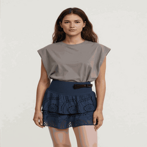 ladies mini skirts - Women Y2K Ruffle Layered Hollow Mini Skirts Smocked A Line Pleated Short Skirts Teen Girls Boho Beach Kawaii Mini Skirts.