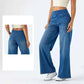 Best Jeans For Women-Women Jeans Denim Pant Wide Leg Long Pants Y2k 