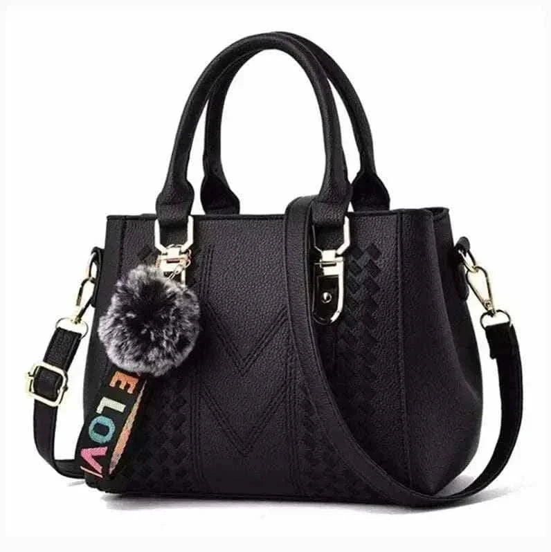  Men's Fashion Style Store black Embroidery Messenger Bags