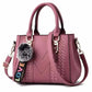  Men's Fashion Style Store dark pink Embroidery Messenger Bags