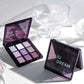  Men's Fashion Style Store JUJU 9112 Eyeshadow palette, nine shades of smoky, matte, pearlescent, fine dark purple glitter