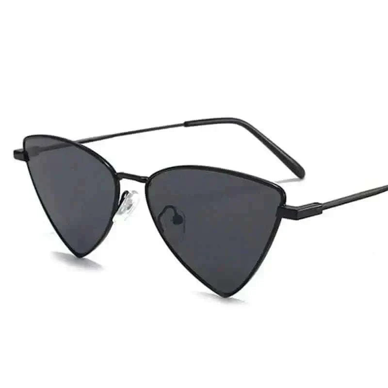 women sunglasses-Fashion Hot Metal Sunglasses Triangle Hip Hop Cyberpunk Stylish Irregular Small Frame Sun glasses Women Travel Cool Eyewear.