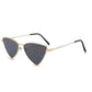 women sunglasses-Fashion Hot Metal Sunglasses Triangle Hip Hop Cyberpunk Stylish Irregular Small Frame Sun glasses Women Travel Cool Eyewear.