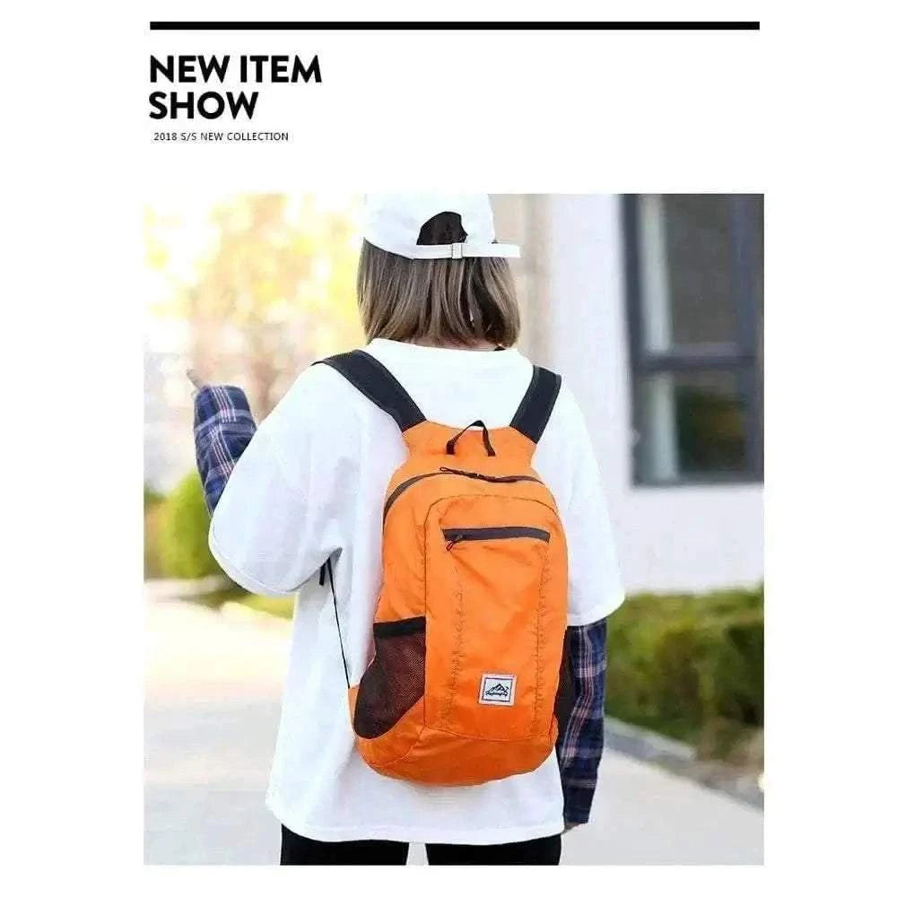 foldable backpack.