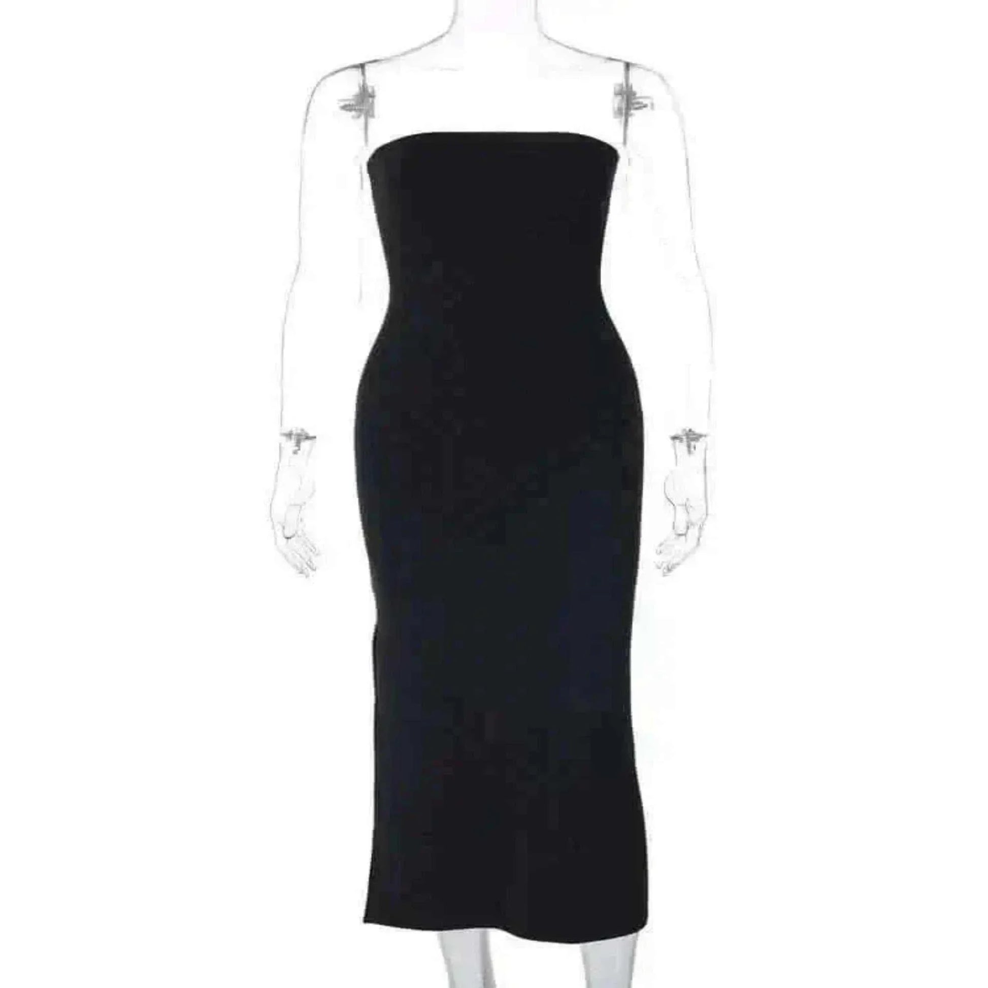 Informal Dresses- Hawthaw Women Sexy Party Club Evening Strapless.