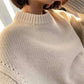  Men's Fashion Style Store High-end series!  Round neck 100% pure cashmere sweater pullover silhouette sweater women's thick loose knit