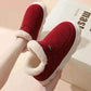 Kidmi Men Plush Fur Slippers Winter Warm Outdoor Fluffy Soft Cotton Men Boots Indoor Home Fashion Fur Cozy Furry Men Flat Shoes.