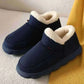 Kidmi Men Plush Fur Slippers Winter Warm Outdoor Fluffy Soft Cotton Men Boots Indoor Home Fashion Fur Cozy Furry Men Flat Shoes.