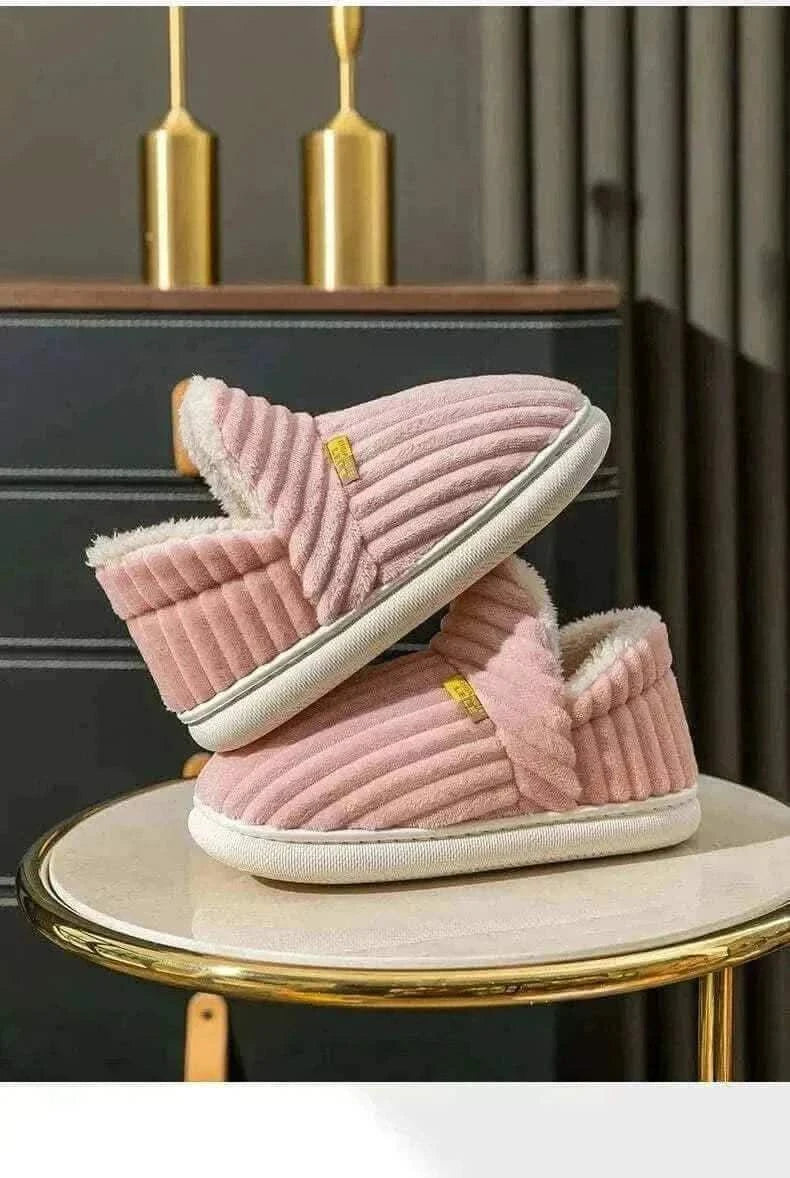  Men's Fashion Style Store Kidmi Men Plush Fur Slippers Winter Warm Outdoor Fluffy Soft Cotton Men Boots Indoor Home Fashion Fur Cozy Furry Men Flat Shoes