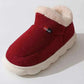 Kidmi Men Plush Fur Slippers Winter Warm Outdoor Fluffy Soft Cotton Men Boots Indoor Home Fashion Fur Cozy Furry Men Flat Shoes.