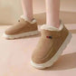 Kidmi Men Plush Fur Slippers Winter Warm Outdoor Fluffy Soft Cotton Men Boots Indoor Home Fashion Fur Cozy Furry Men Flat Shoes.