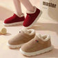 Kidmi Men Plush Fur Slippers Winter Warm Outdoor Fluffy Soft Cotton Men Boots Indoor Home Fashion Fur Cozy Furry Men Flat Shoes.