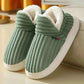  Men's Fashion Style Store Green1 / CHINA / 44-45(fit42-43) Kidmi Men Plush Fur Slippers Winter Warm Outdoor Fluffy Soft Cotton Men Boots Indoor Home Fashion Fur Cozy Furry Men Flat Shoes