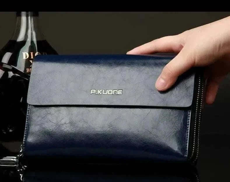 MensFashionStyleStore LUXURY GENUINE LEATHER MEN CLUTCH