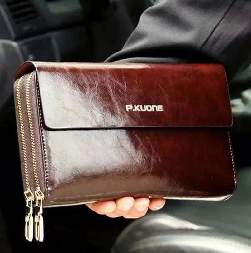 MensFashionStyleStore LUXURY GENUINE LEATHER MEN CLUTCH