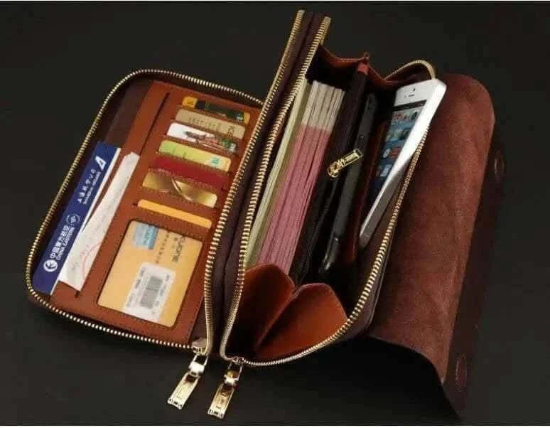 MensFashionStyleStore LUXURY GENUINE LEATHER MEN CLUTCH