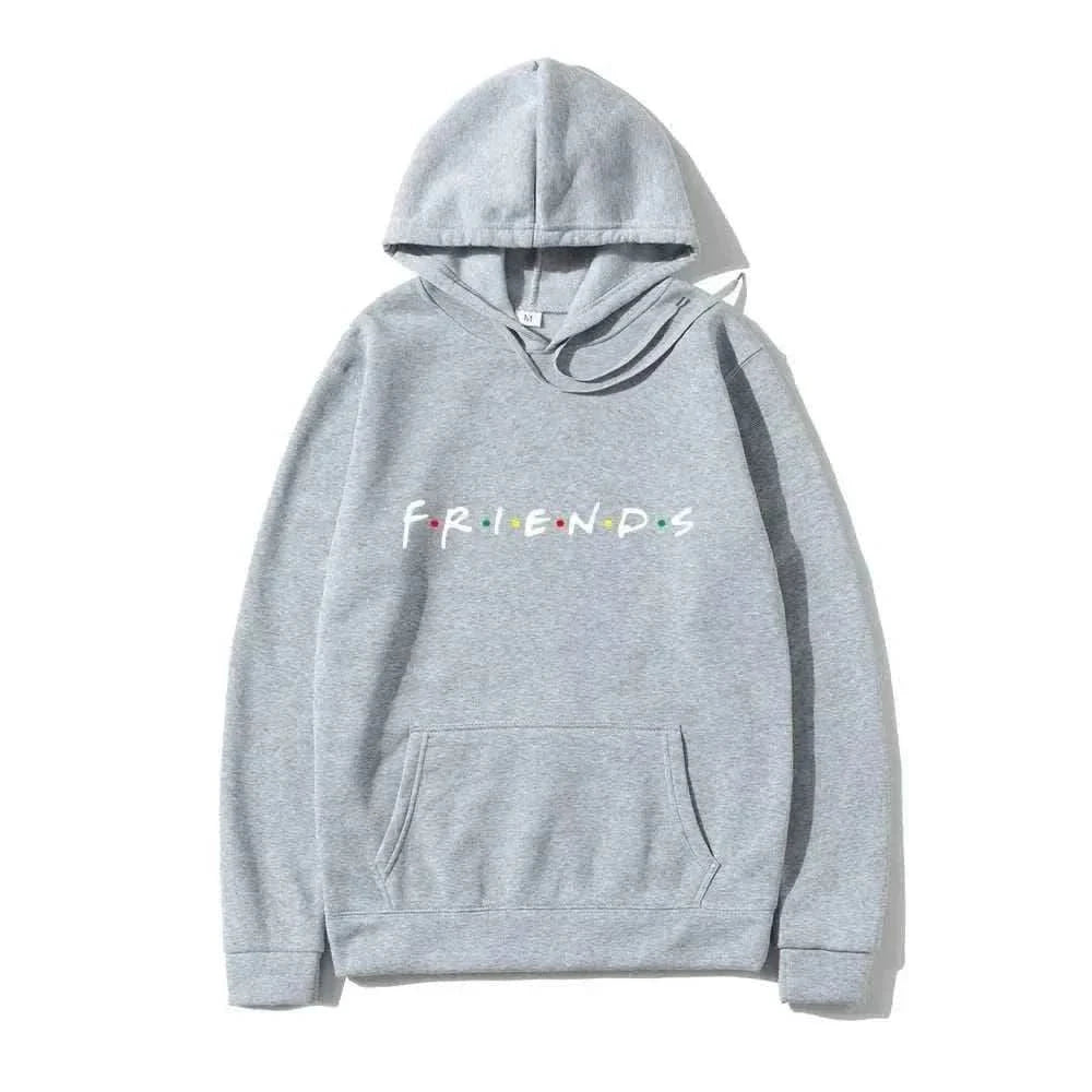 MensFashionStyleStore Light gray-B / L Men Friends Hoodie