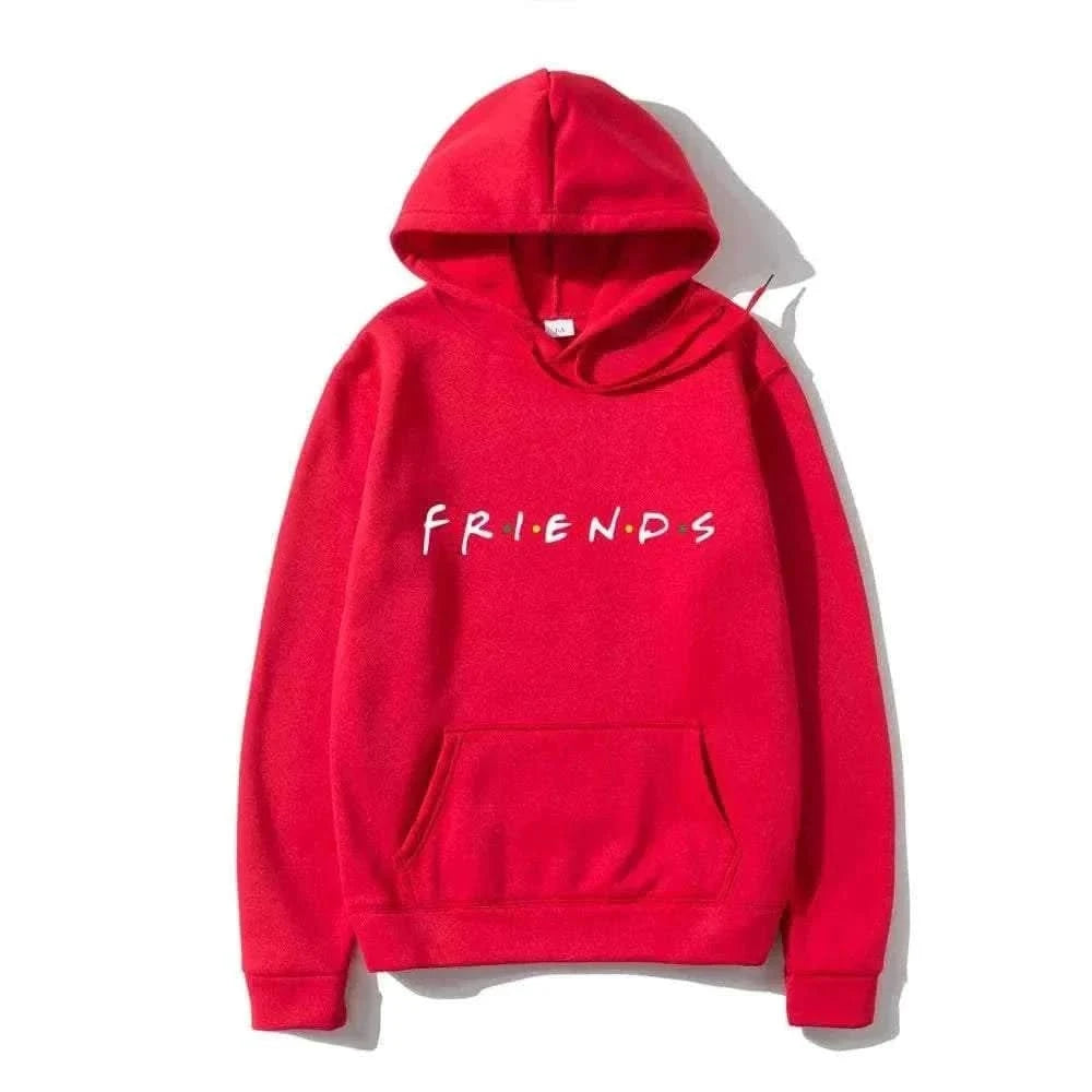 MensFashionStyleStore Red-B / L Men Friends Hoodie