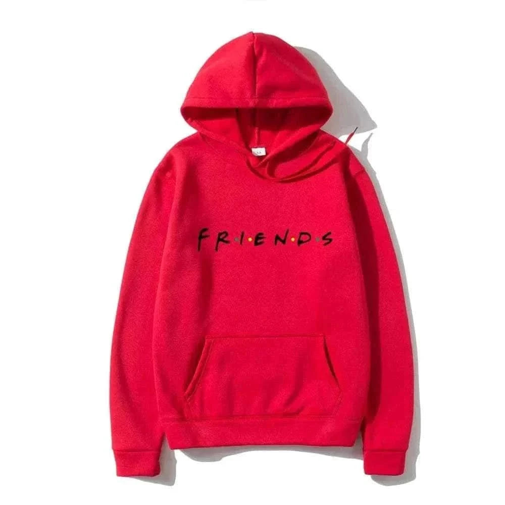 MensFashionStyleStore Red-H / XL Men Friends Hoodie