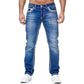 denim jeans for men Solid Pockets Stretch Denim.