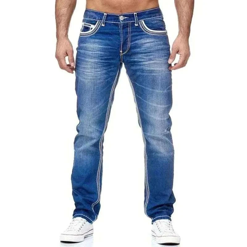 denim jeans for men Solid Pockets Stretch Denim.