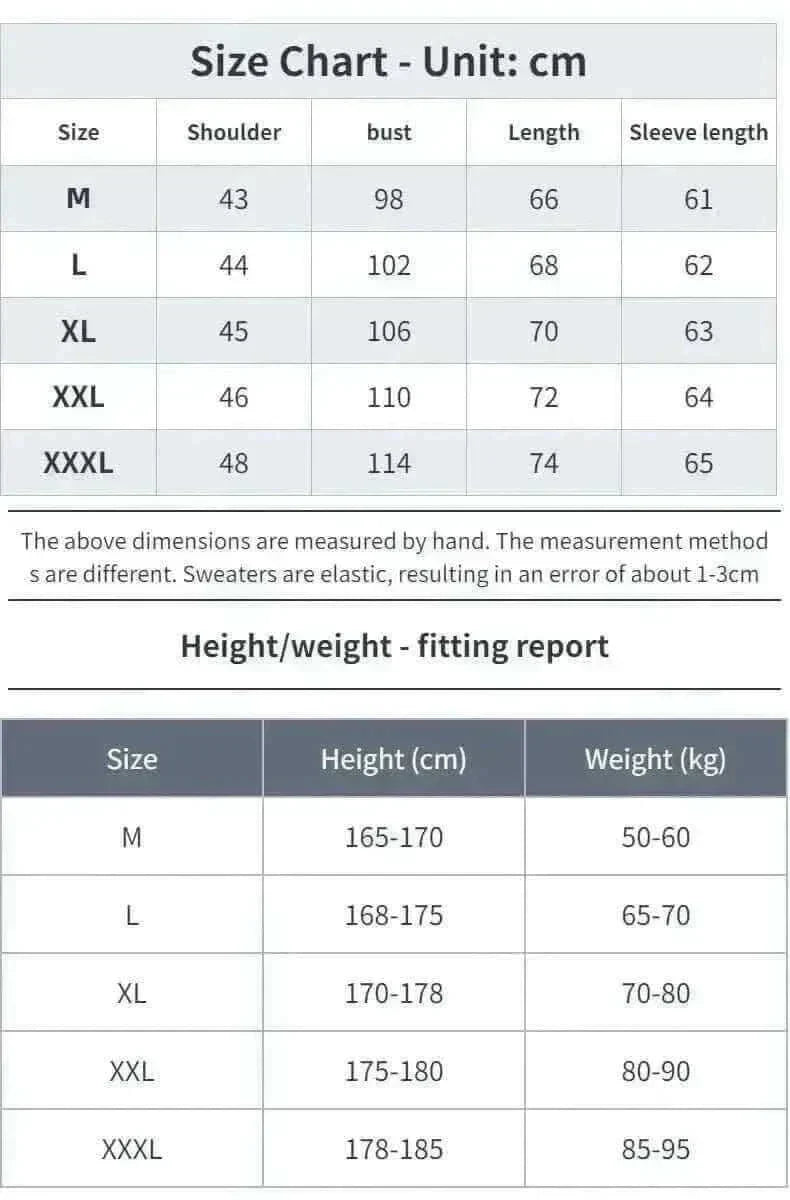 Men Pullover 2022 Autumn Winter Soft Warm Jersey.