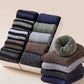 Men Thick Thermal Wool Socks Man Winter Warm Merino Wool Rabbit Solid High Quality Socks Male Cotton Casual Super Thicker Sock.
