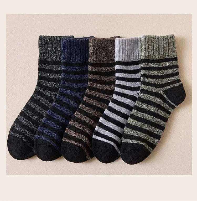  Men's Fashion Style Store Men Thick Thermal Wool Socks Man Winter Warm Merino Wool Rabbit Solid High Quality Socks Male Cotton Casual Super Thicker Sock