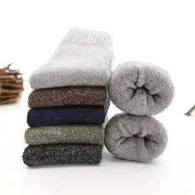 Men Thick Thermal Wool Socks Man Winter Warm Merino Wool Rabbit Solid High Quality Socks Male Cotton Casual Super Thicker Sock.