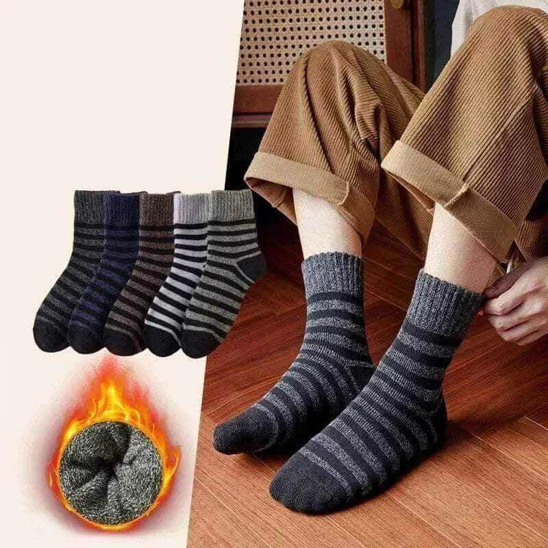 Men Thick Thermal Wool Socks Man Winter Warm Merino Wool Rabbit Solid High Quality Socks Male Cotton Casual Super Thicker Sock.